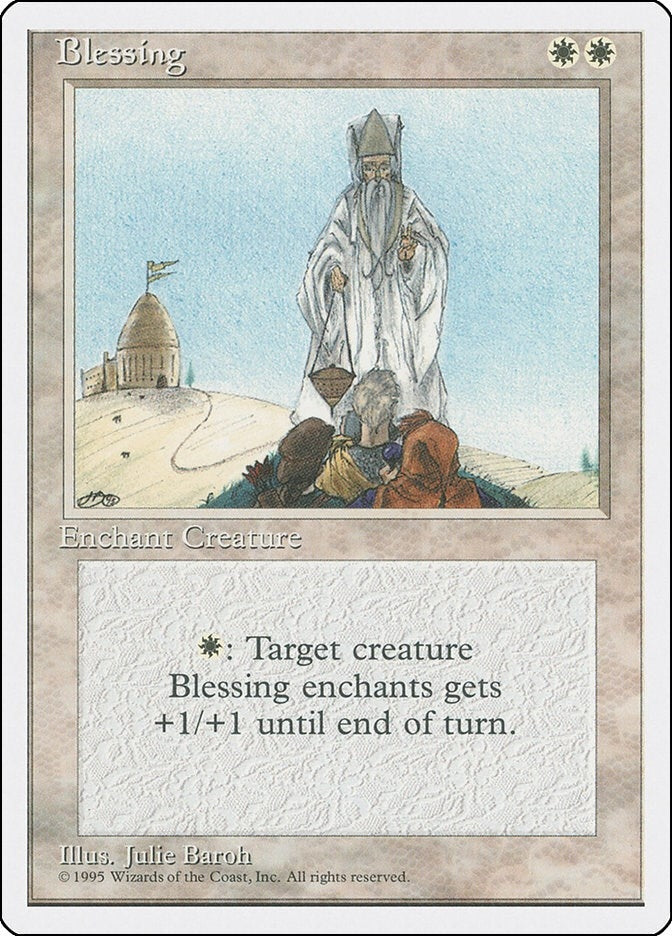 Image for Blessing (Fourth Edition) - Magic: The Gathering