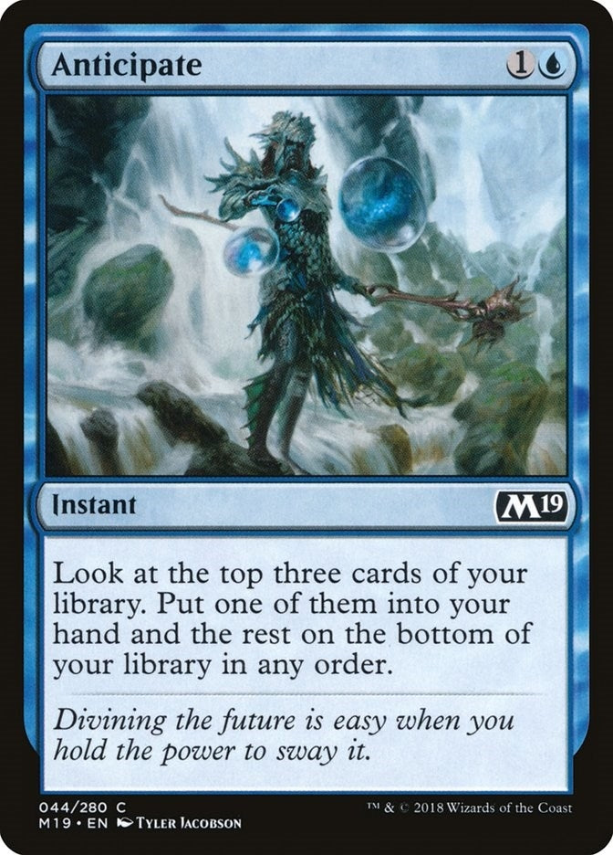 Image for Anticipate (44) (Core Set 2019) - Magic: The Gathering