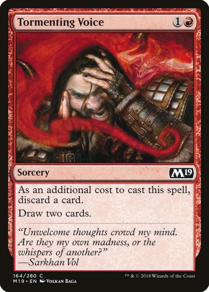 Image for Tormenting Voice (164) (Core Set 2019) - Magic: The Gathering
