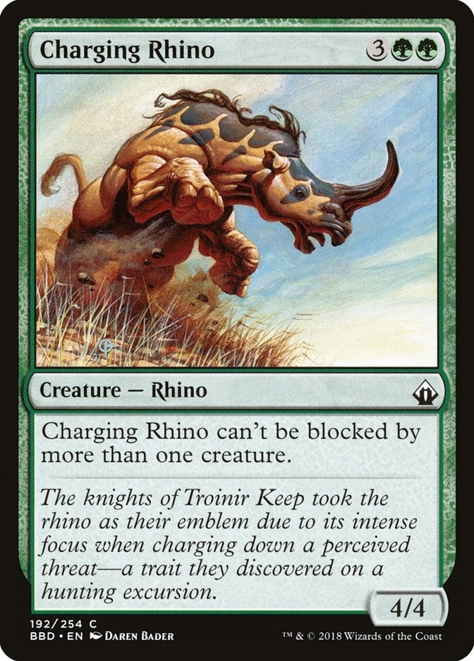 Image for Charging Rhino (192) (Battlebond) - Magic: The Gathering