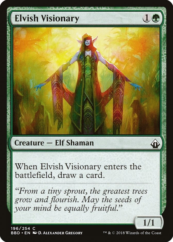 Image for Elvish Visionary (196) (Battlebond) - Magic: The Gathering