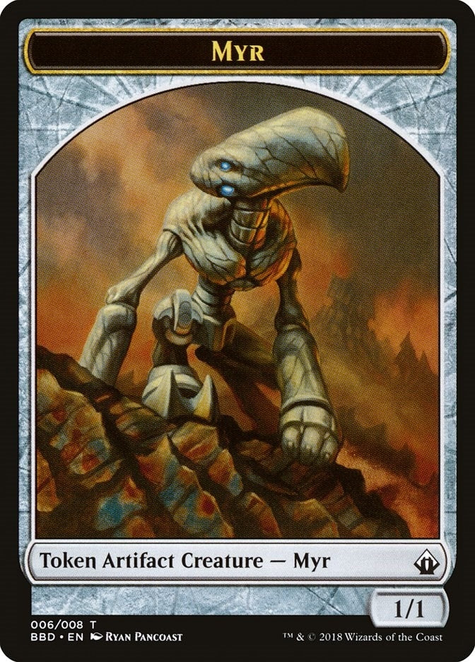 Image for Myr Token (6) (Battlebond) - Magic: The Gathering