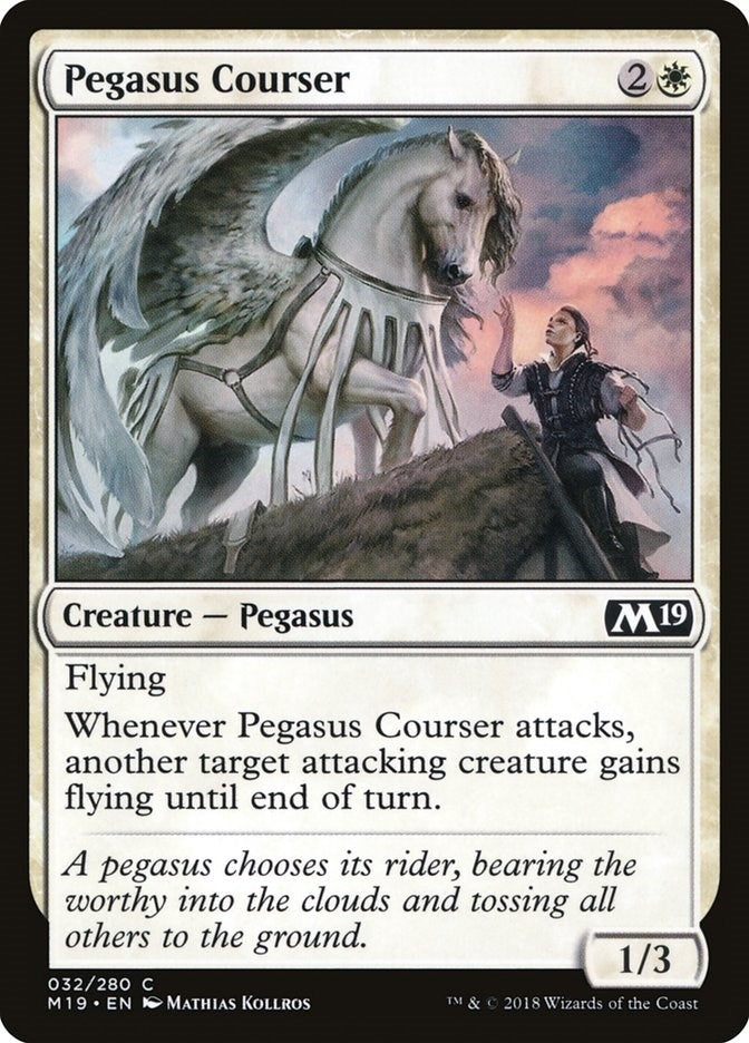 Image for Pegasus Courser (32) (Core Set 2019) - Magic: The Gathering