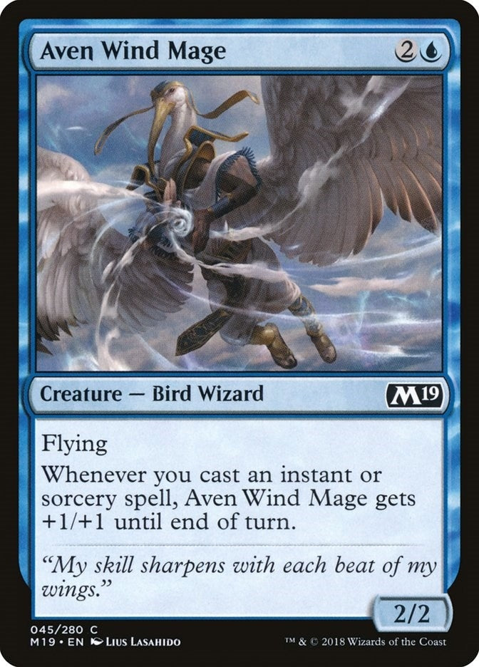 Aven Wind Mage (45) (Core Set 2019)