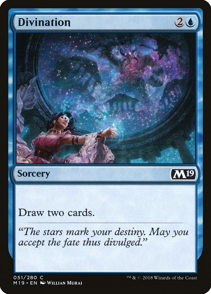 Image for Divination (51) (Core Set 2019) - Magic: The Gathering
