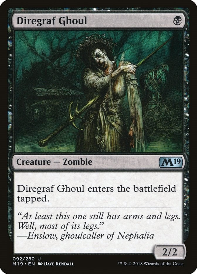 Image for Diregraf Ghoul (92) (Core Set 2019) - Magic: The Gathering