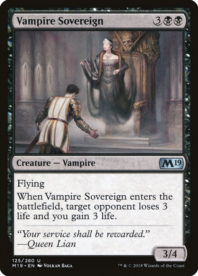 Vampire Sovereign (125) (Core Set 2019)