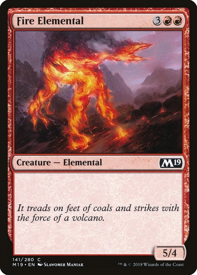Image for Fire Elemental (141) (Core Set 2019) - Magic: The Gathering