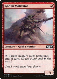 Image for Goblin Motivator (143) (Core Set 2019) - Magic: The Gathering