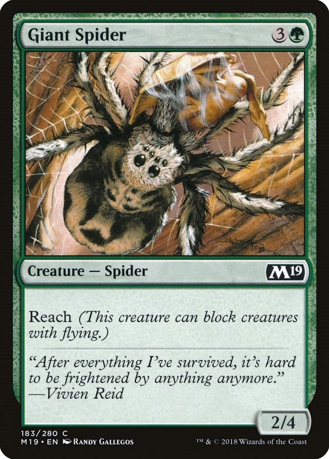 Giant Spider (183) (Core Set 2019)