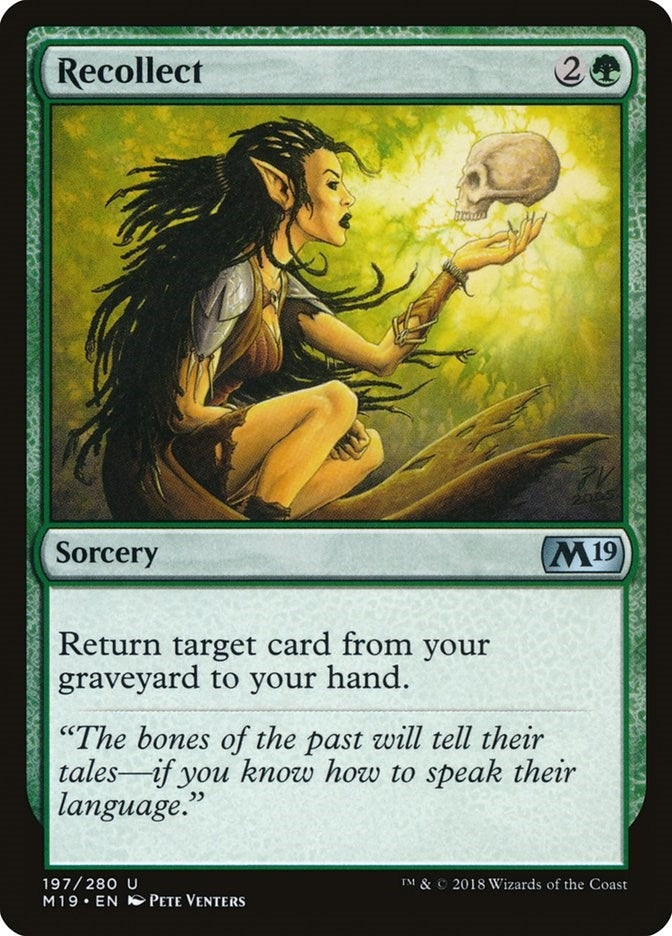 Image for Recollect (197) (Core Set 2019) - Magic: The Gathering