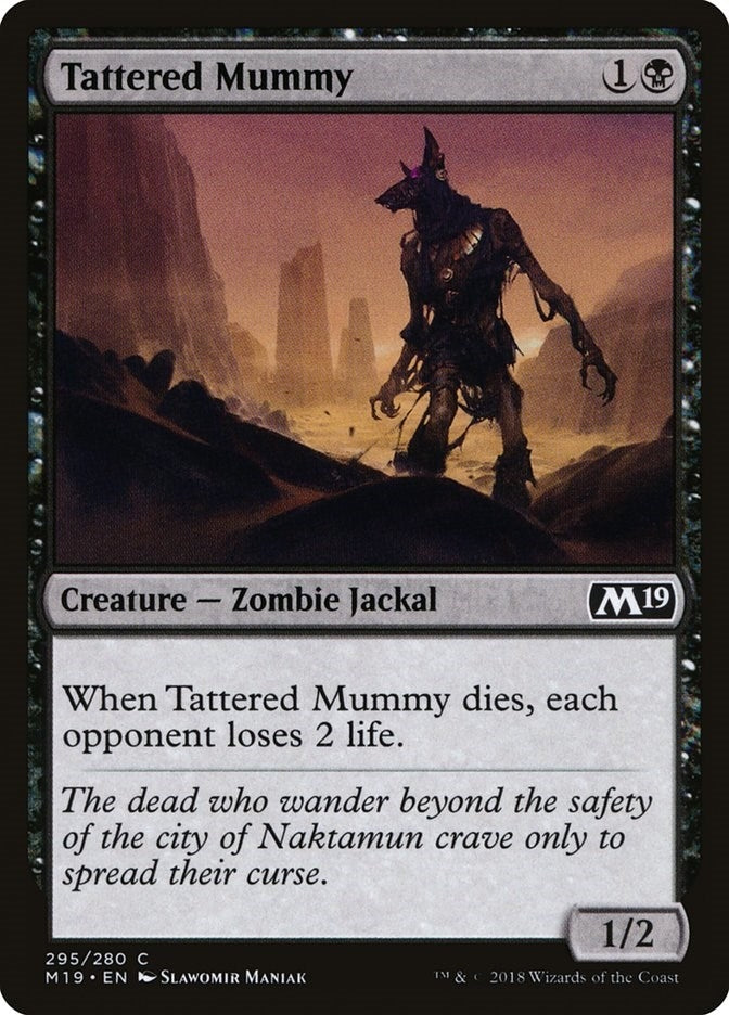 Image for Tattered Mummy (295) (Core Set 2019) - Magic: The Gathering