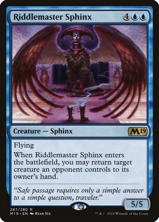 Image for Riddlemaster Sphinx (287) (Core Set 2019) - Magic: The Gathering