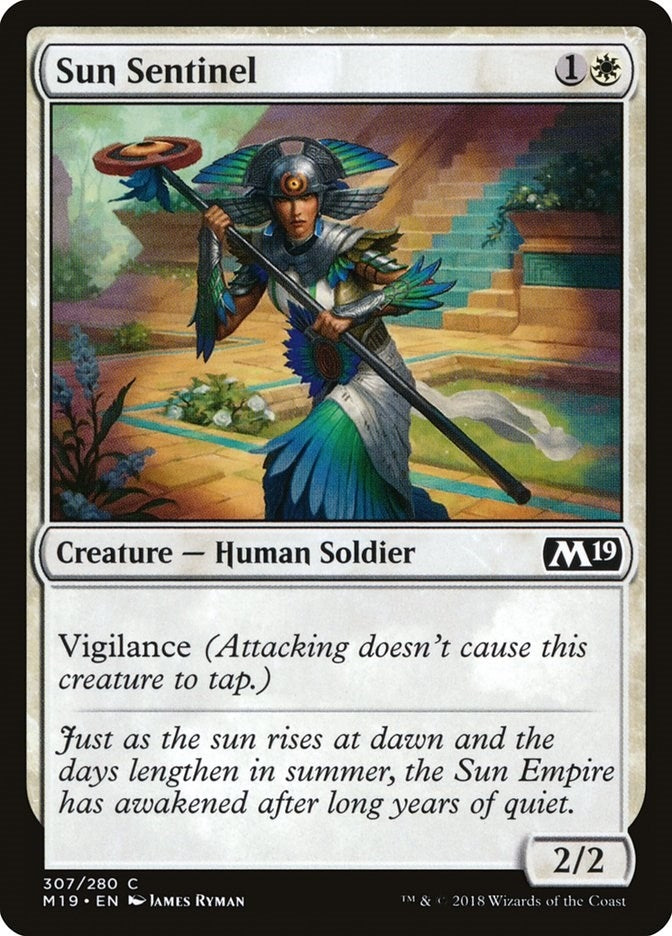 Image for Sun Sentinel (307) (Core Set 2019) - Magic: The Gathering