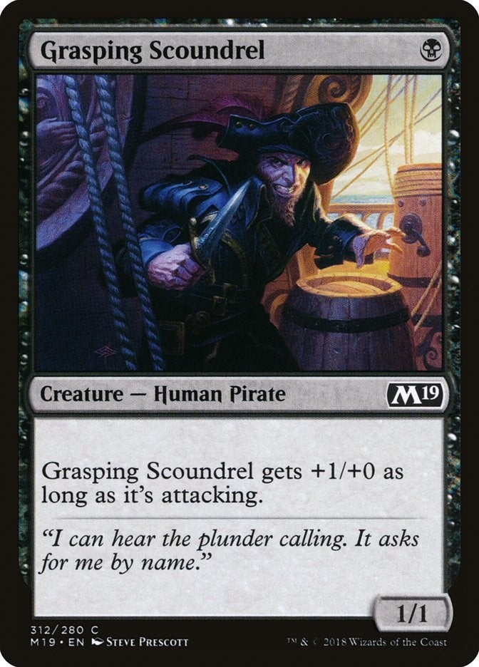 Image for Grasping Scoundrel (312) (Core Set 2019) - Magic: The Gathering