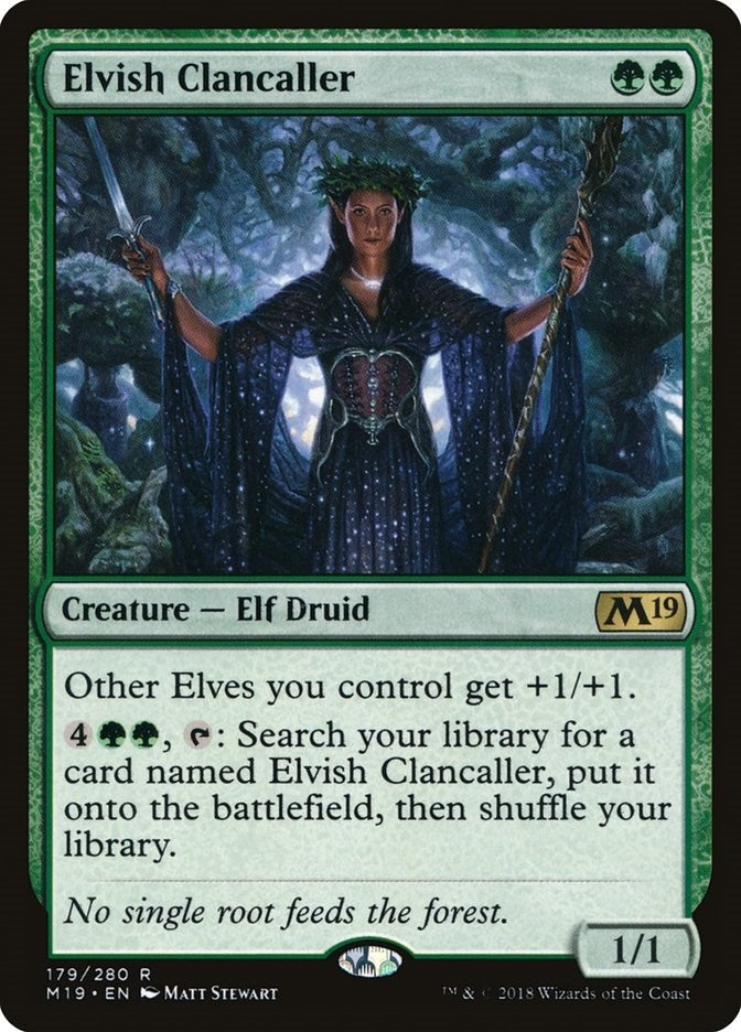 Image for Elvish Clancaller (179) (Core Set 2019) - Magic: The Gathering