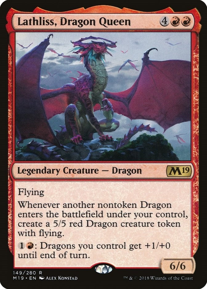 Image for Lathliss, Dragon Queen (149) (Core Set 2019) - Magic: The Gathering
