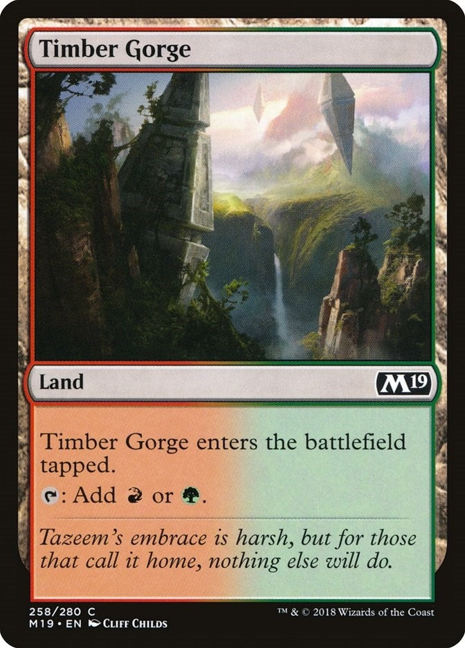 Image for Timber Gorge (258) (Core Set 2019) - Magic: The Gathering
