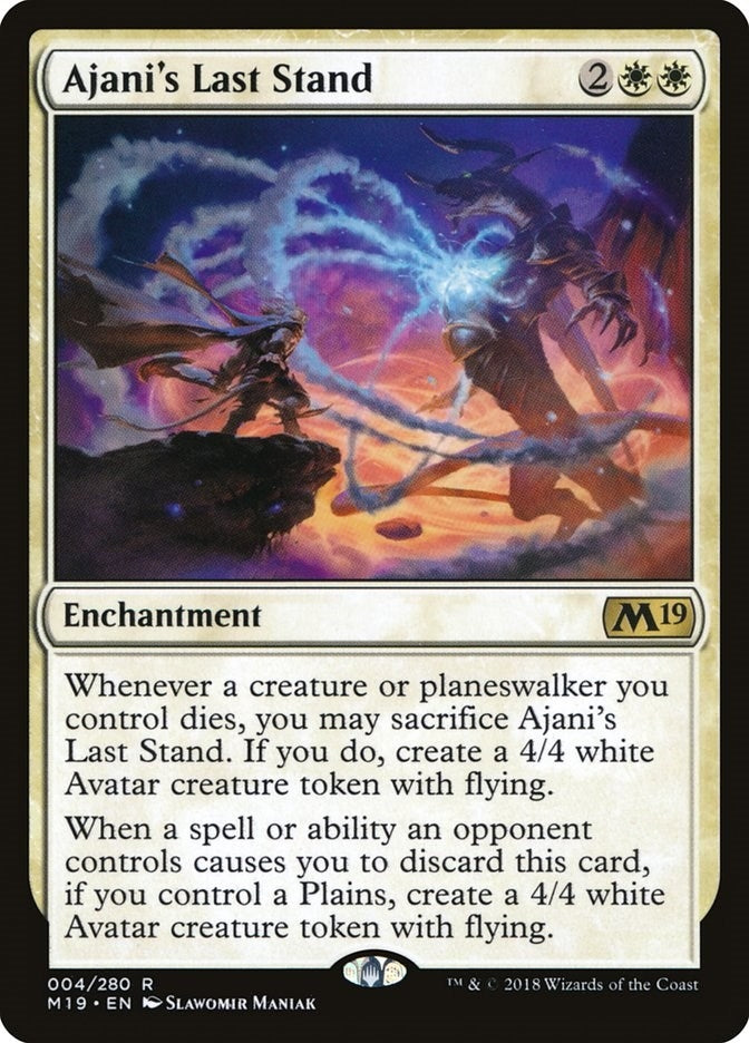 Ajani's Last Stand (4) (Core Set 2019)