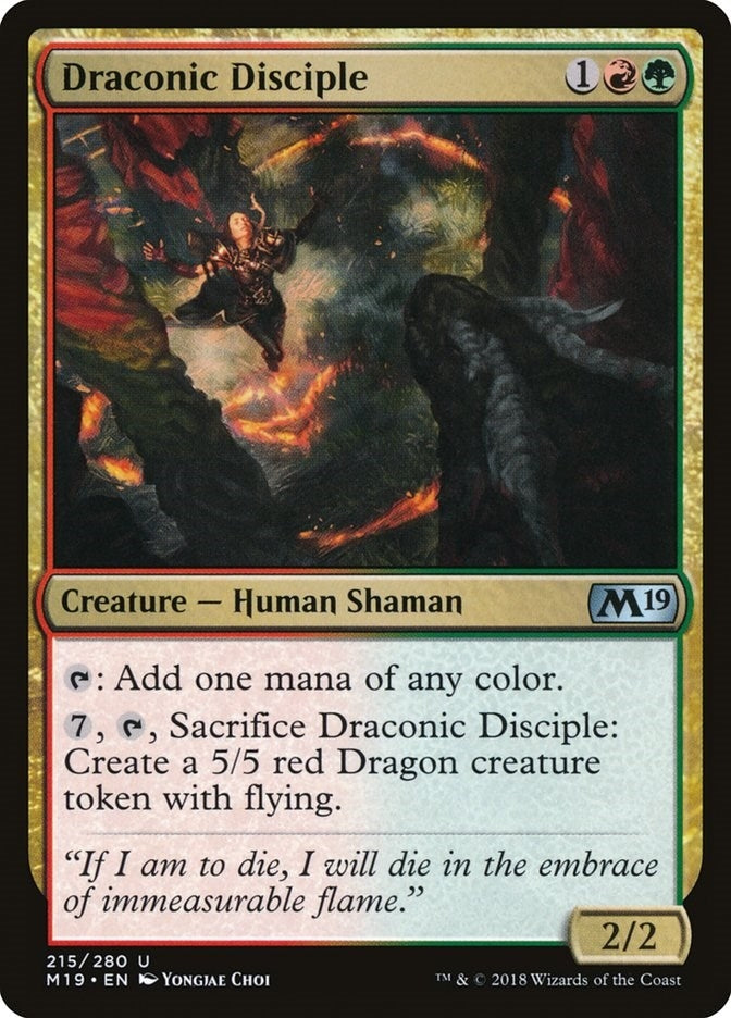Image for Draconic Disciple (215) (M19) - Magic: The Gathering