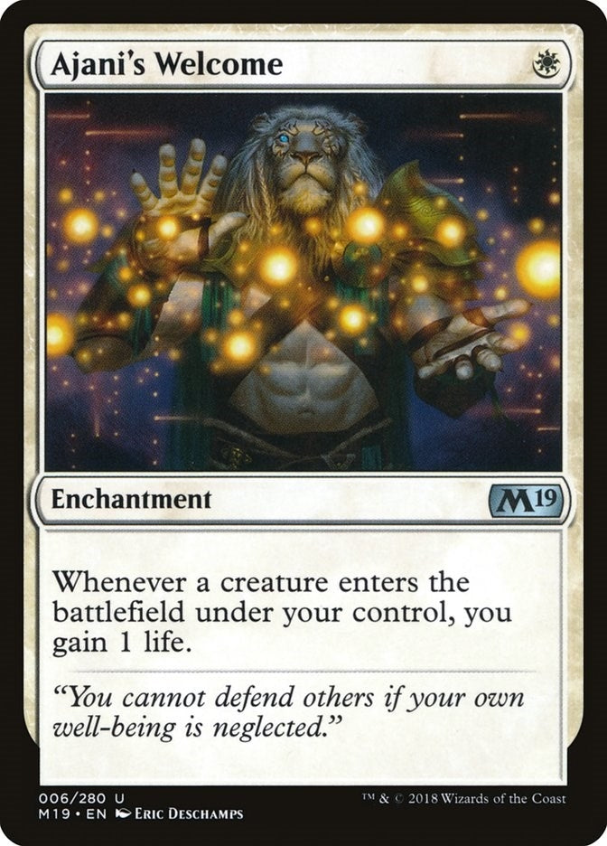 Ajani's Welcome (6) (Core Set 2019)