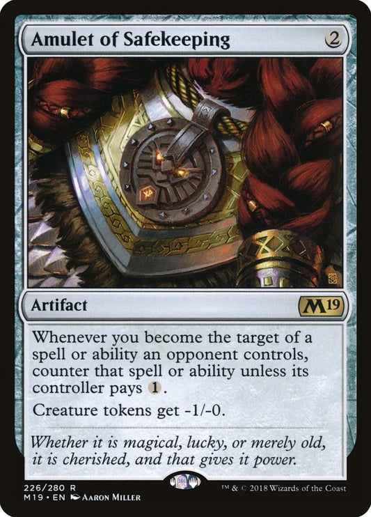 Image for Amulet of Safekeeping (226) (Core Set 2019) - Magic: The Gathering
