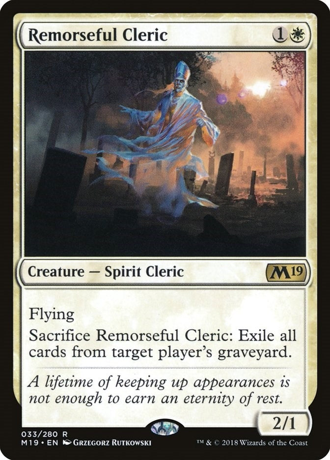 Image for Remorseful Cleric (33) (Core Set 2019) - Magic: The Gathering