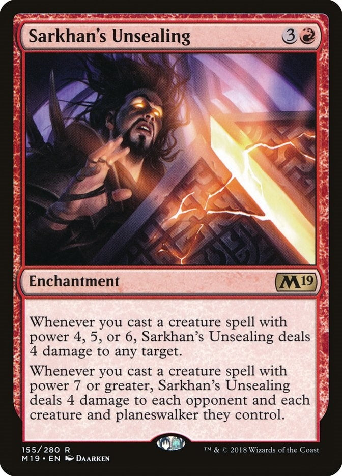 Image for Sarkhan's Unsealing (155) (Core Set 2019) - Magic: The Gathering