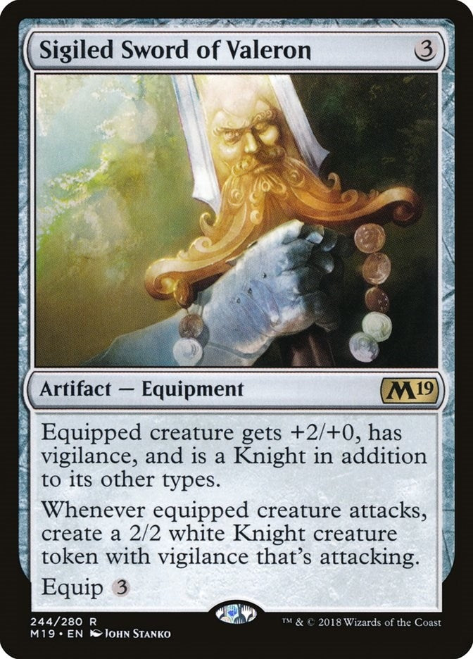 Sigiled Sword of Valeron (244) (Core Set 2019)