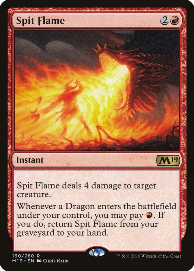 Image for Spit Flame (160) (Core Set 2019) - Magic: The Gathering