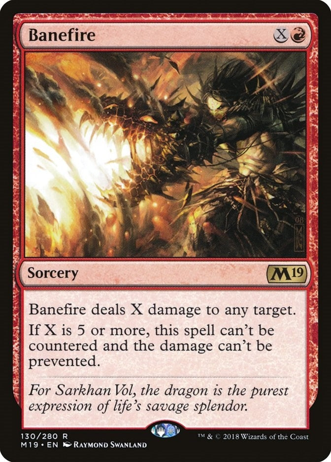 Banefire (130) (Core Set 2019)