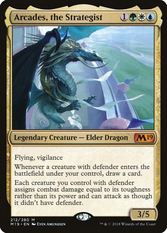 Image for Arcades, the Strategist (212) (Core Set 2019) - Magic: The Gathering