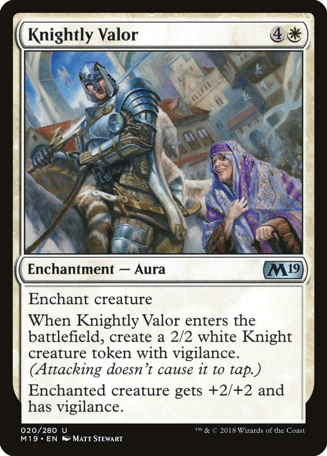 Knightly Valor (20) (Core Set 2019)