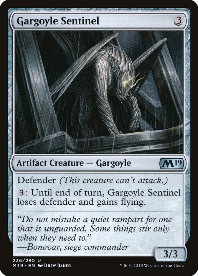 Image for Gargoyle Sentinel (236) (Core Set 2019) - Magic: The Gathering