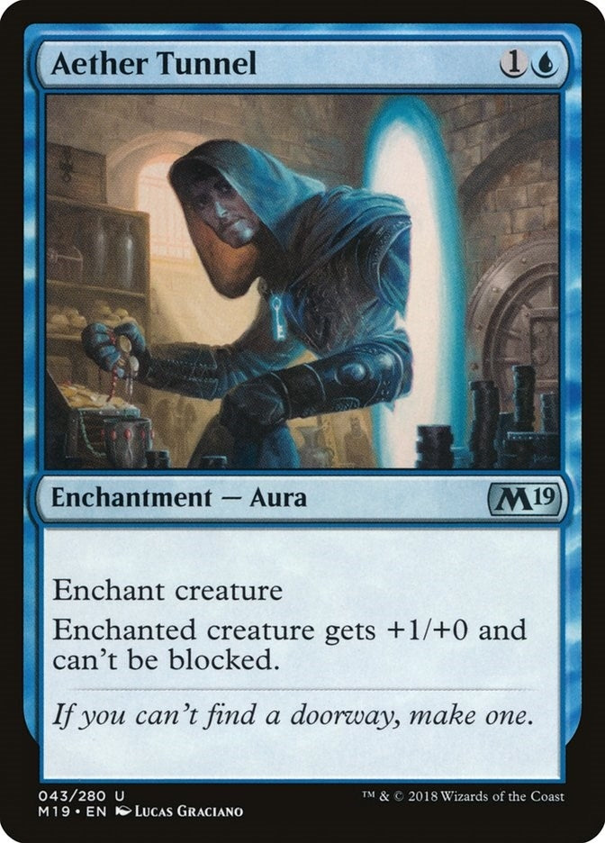 Image for Aether Tunnel (43) (Core Set 2019) - Magic: The Gathering