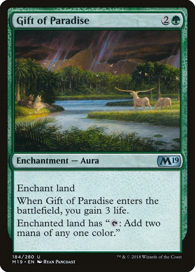 Image for Gift of Paradise (184) (Core Set 2019) - Magic: The Gathering
