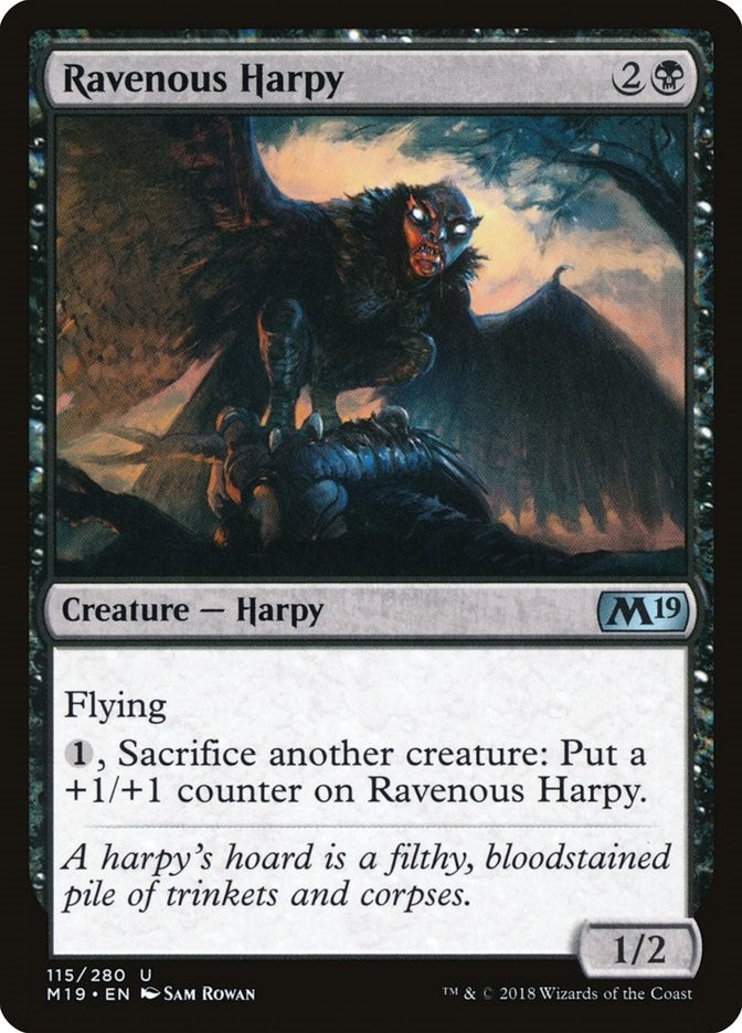 Ravenous Harpy (115) (Core Set 2019)