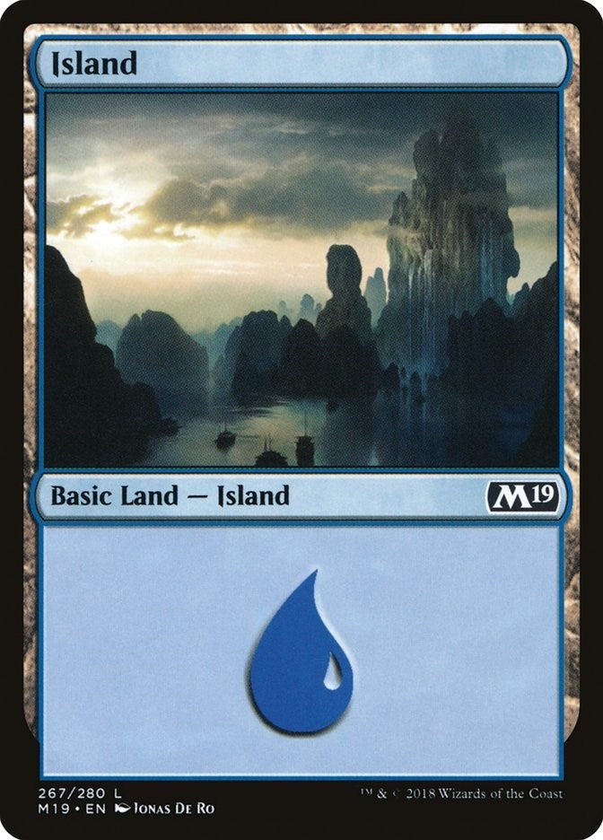 Island (267) (267) (Core Set 2019)