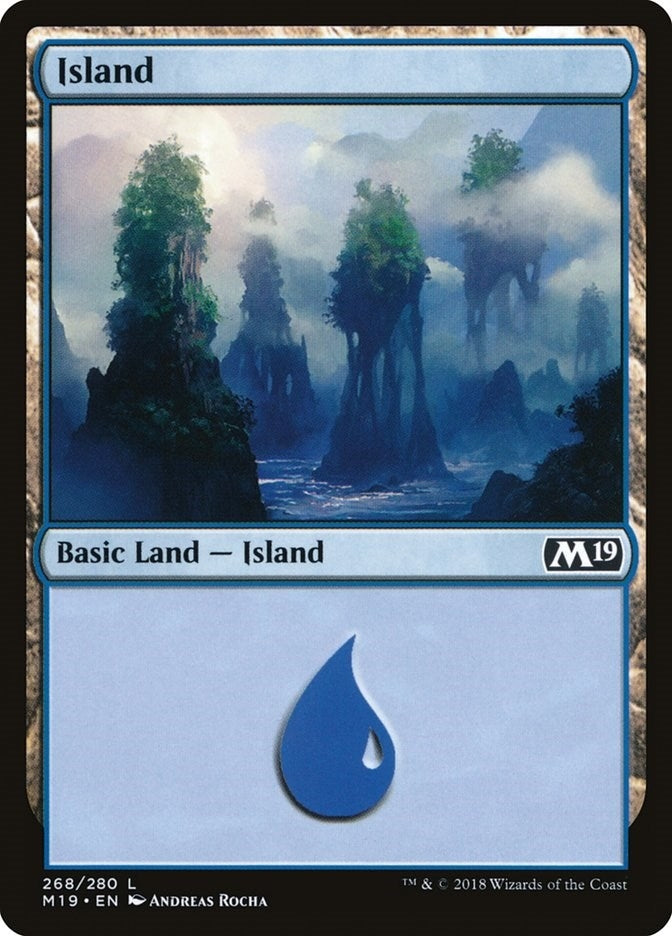 Island (268) (268) (Core Set 2019)