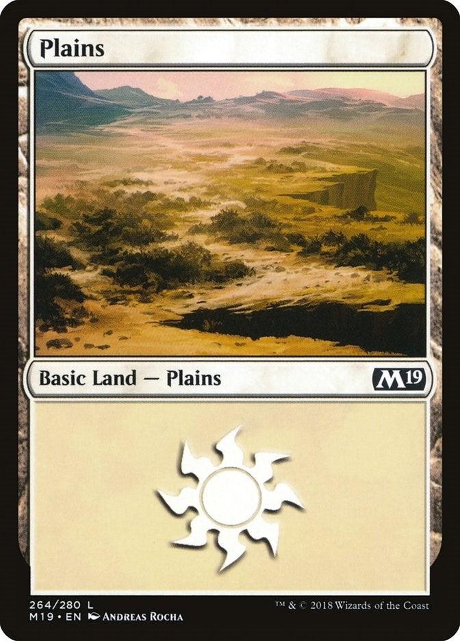 Image for Plains (264) (264) (Core Set 2019) - Magic: The Gathering
