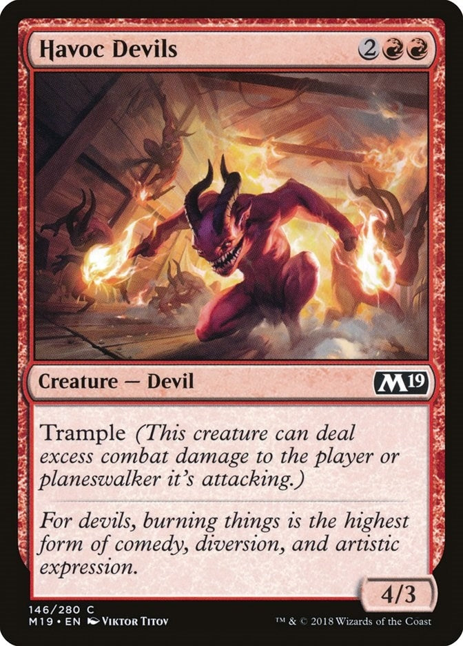 Image for Havoc Devils (146) (Core Set 2019) - Magic: The Gathering