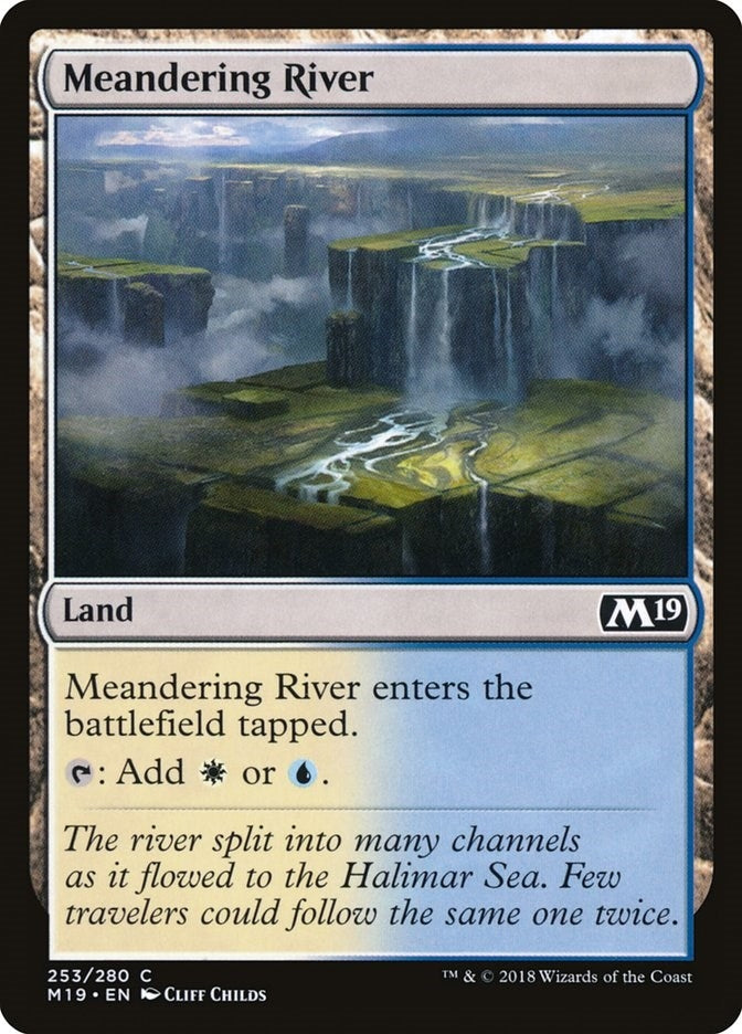 Image for Meandering River (253) (Core Set 2019) - Magic: The Gathering