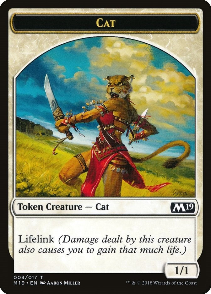 Cat Token (3) (Core Set 2019)