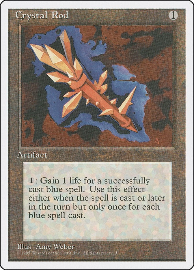 Image for Crystal Rod (Fourth Edition) - Magic: The Gathering