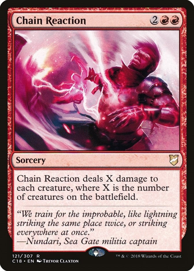 Image for Chain Reaction (121) (Commander 2018) - Magic: The Gathering