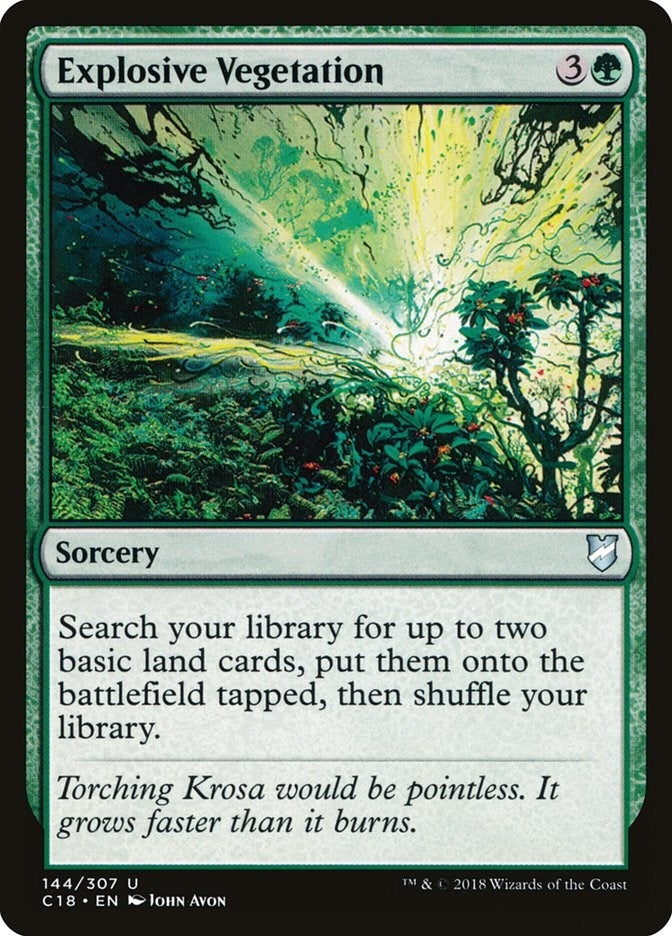 Image for Explosive Vegetation (144) (Commander 2018) - Magic: The Gathering
