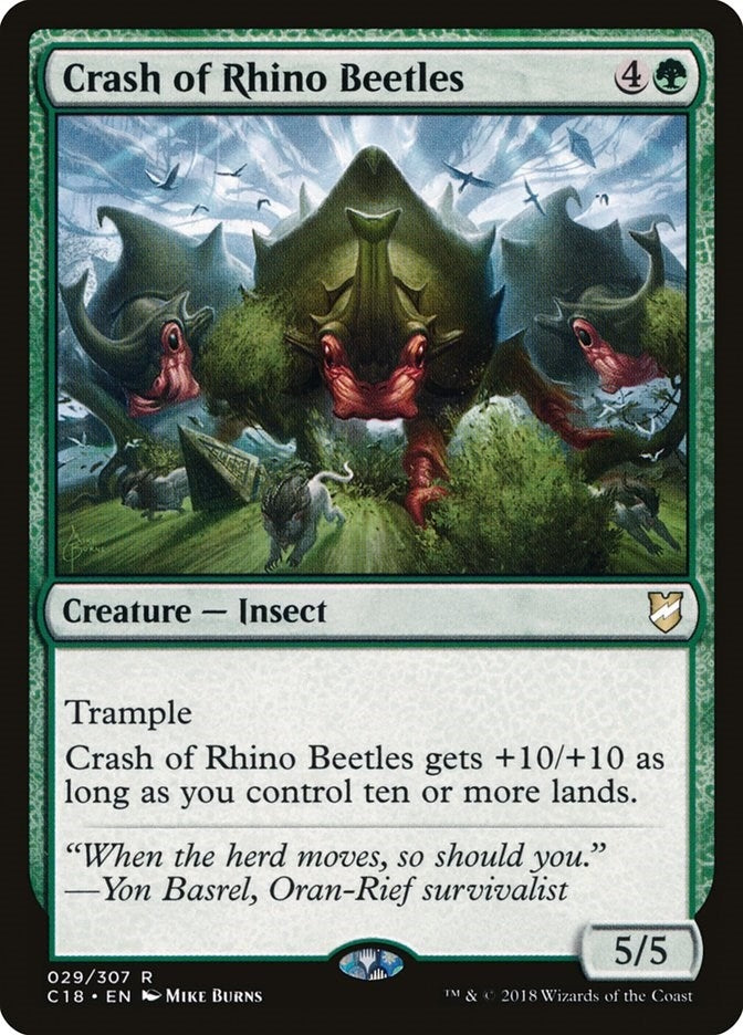 Image for Crash of Rhino Beetles (29) (Commander 2018) - Magic: The Gathering