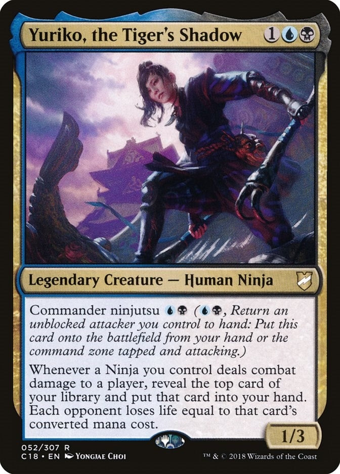 Image for Yuriko, the Tiger's Shadow (52) (Commander 2018) - Magic: The Gathering