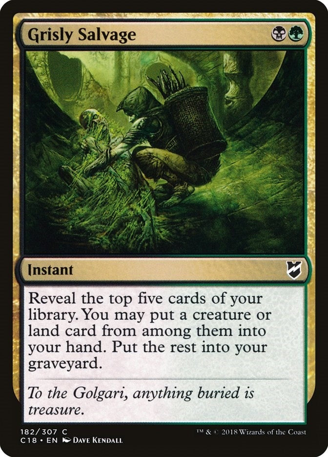 Image for Grisly Salvage (182) (Commander 2018) - Magic: The Gathering