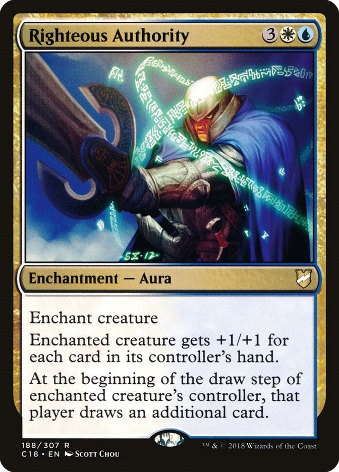 Image for Righteous Authority (188) (Commander 2018) - Magic: The Gathering